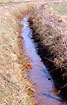 Ditch polluted with ocre