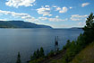 View to Norways largest lake - lake Mjsa