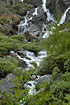 Beautiful waterfall in the norwegian mountains