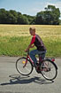 Boy cycling