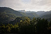 The beautiful forest-clad mountains in Garfagnana in northernmost Tuscany