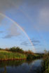 Double rainbow and Vejle Aa (stream)