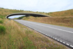 Fauna passage bridge on the road between Vandel and Bredsten