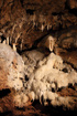 Stalactites in the Lummerlunda Cave on Gotland, Sweden