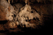 Stataltitesin the Lummerlunda Cave on Gotland, Sweden