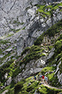Tourists enjoying a walk on the paths at Alpspitze