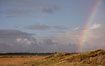 Rainbow over the dunes at Skallingen