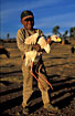 Boy with Puna Flamingo.